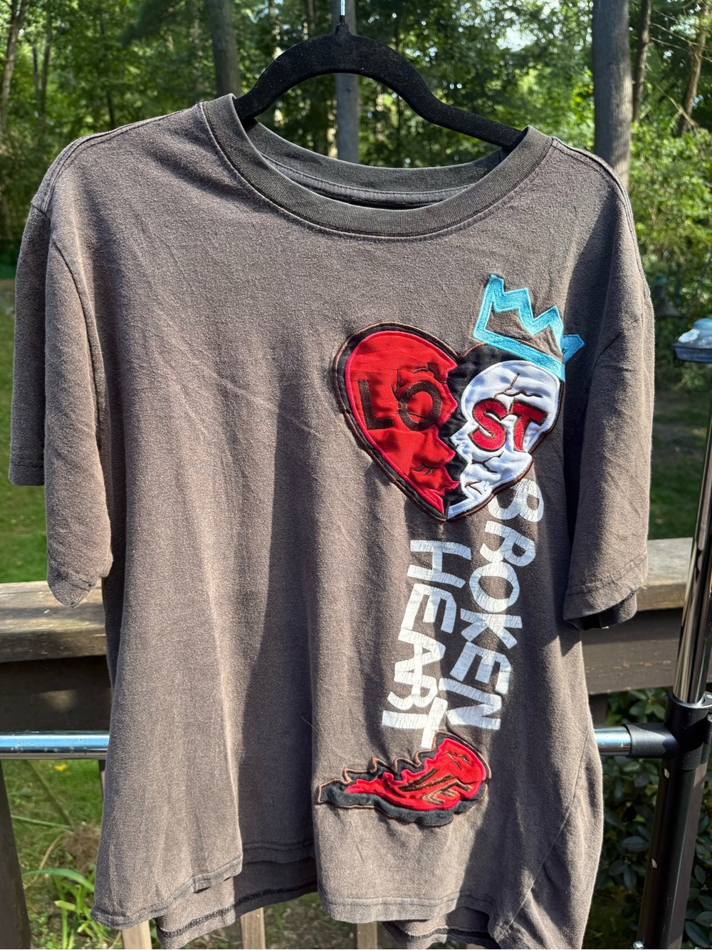 Kids Charcoal 'Lost & Broken Heart' Graphic Tee